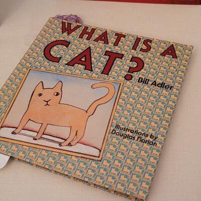 Lot 33: Assorted Cat Themed Books + Magnets