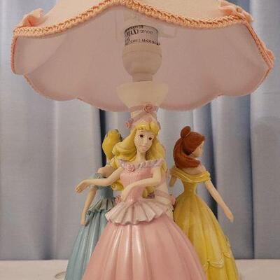 Lot 38: Vintage Disney Princess Children's Table Lamp TESTED A+