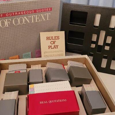 Lot 39: Vintage OUT OF CONTEXT Board Game