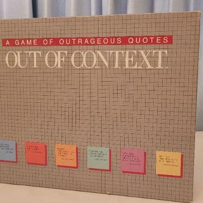 Lot 39: Vintage OUT OF CONTEXT Board Game
