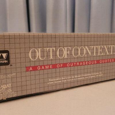 Lot 39: Vintage OUT OF CONTEXT Board Game