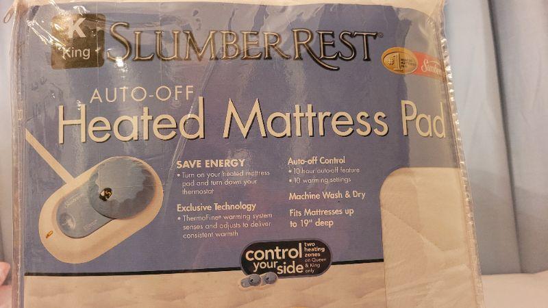 slumber rest premium heated california king mattress pad