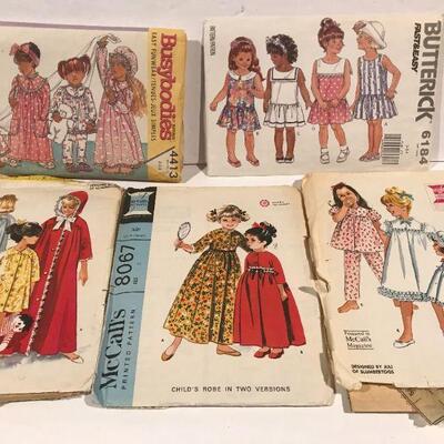 1970s Vintage Children's Patterns - Simplicity - Butterick  - McCalls  