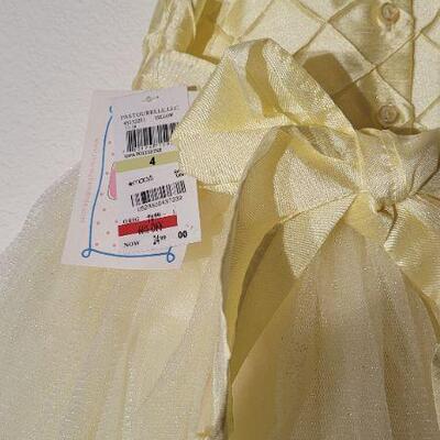 Lot 45: New Size 4 Children's Yellow Dress 