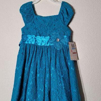 Lot 47: New Size 5 Children's Blue Dress 