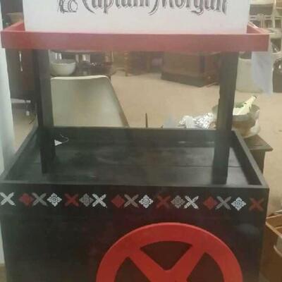 Large CAPTAIN MORGAN Store Display Cart 32 x 22 x 42â€h. LOT 55