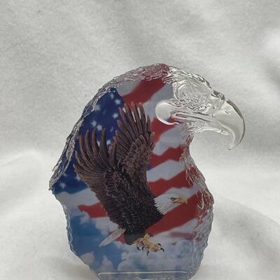 Lot #29 Collectible Home of the Brave - Eagle/Amercian Flag