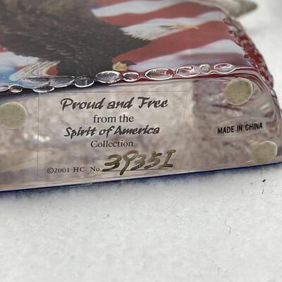 Lot #29 Collectible Home of the Brave - Eagle/Amercian Flag