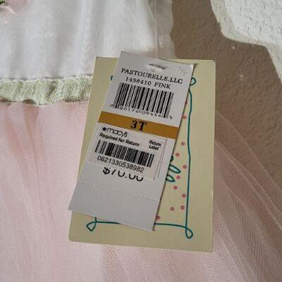 Lot 56: New Size 3T Children's Pink Dress 