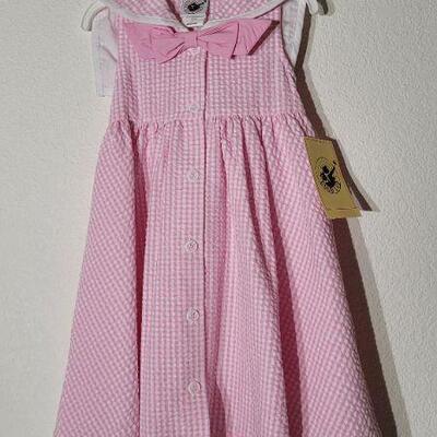 Lot 57: New Size 4 Pink Children's Dress w/ Hat