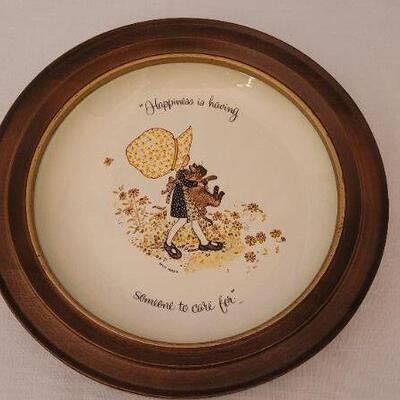 Lot 62: Vintage 12.5" HOLLY HOBBIE Framed Plate