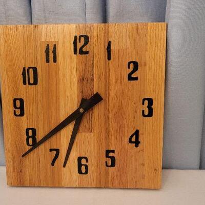 Lot 65: Vintage Mid Century Modern Wood Wall Clock