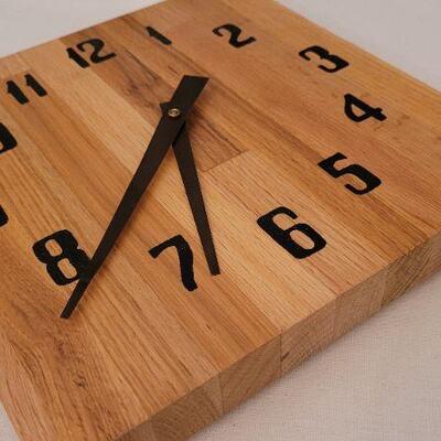 Lot 65: Vintage Mid Century Modern Wood Wall Clock