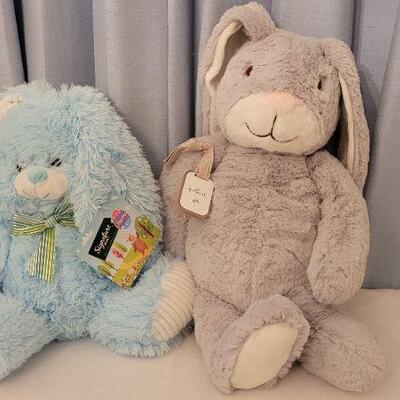 Lot 74: (2) New EASTER Stuffed Rabbits