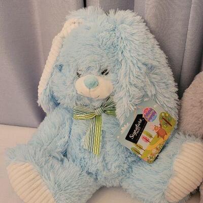 Lot 74: (2) New EASTER Stuffed Rabbits
