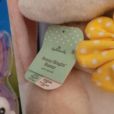 Lot 76: (2) New EASTER Gifts - Singing Bunny and Jelly Bean Dispenser