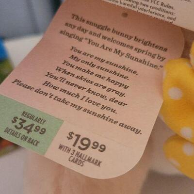 Lot 76: (2) New EASTER Gifts - Singing Bunny and Jelly Bean Dispenser