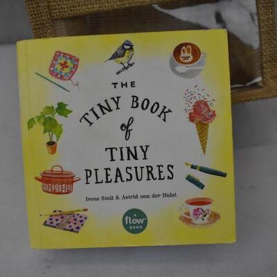 The Tiny Book of Tiny Pleasures with Small Tote Bag