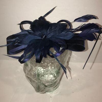 cobalt Blue Fascinator - reproduction