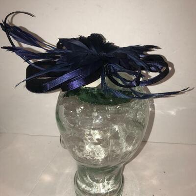 cobalt Blue Fascinator - reproduction