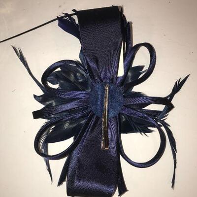 cobalt Blue Fascinator - reproduction