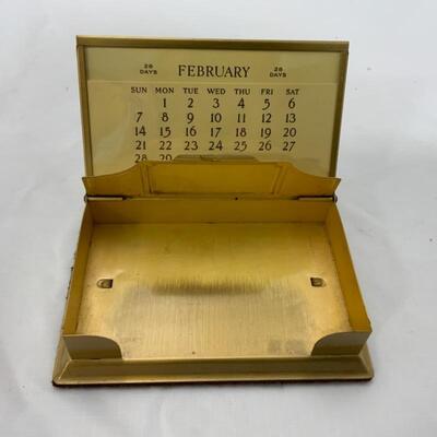 -33- VINTAGE | 1940s Firestone Perpetual Desk Calendar | Complete