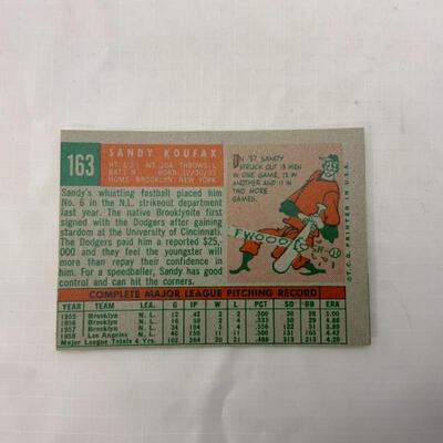 -41- KOUFAX | 1959 TOPPS Card #50 | LA Dodgers