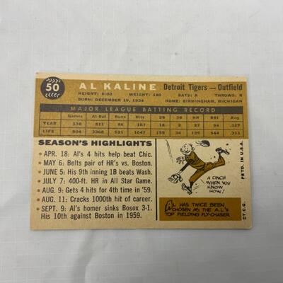 -42- KALINE | 1960 TOPPS Card #50 | Detroit Tigers
