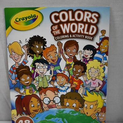6 pc Colors of the World: 3 Boxes 32 Piece Crayons & 3 Coloring Books - New