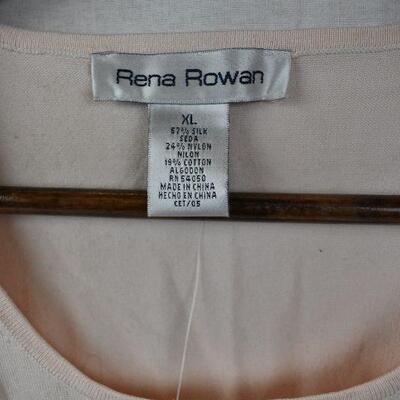 Rena Rowan Women's Shirt, Light Peach size XL - New
