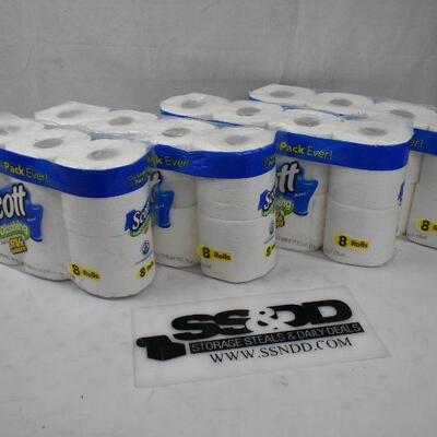 4pc Scott Brand Bathroom Tissue, 8 rolls each (32 rolls total)