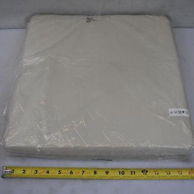6 Outdoor Seat Cushions - Beige, New