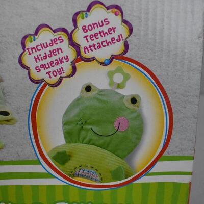 Tummy Time Pillow, Green Frog - New