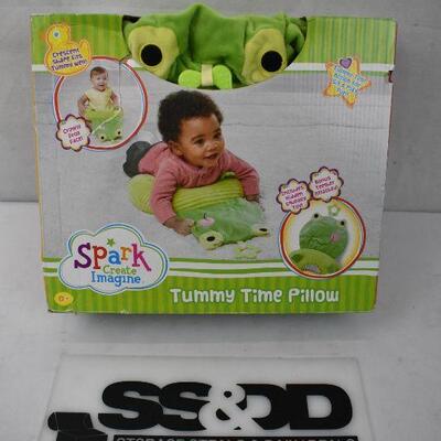 Tummy Time Pillow, Green Frog - New