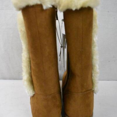 Girls Winter Boots, Brown, by Cat & Jack size 6 - New