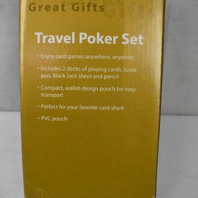Travel Poker Set. Box Damage - New