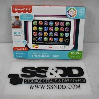 Fisher-Price Laugh & Learn Smart Stages Tablet, Pink - New