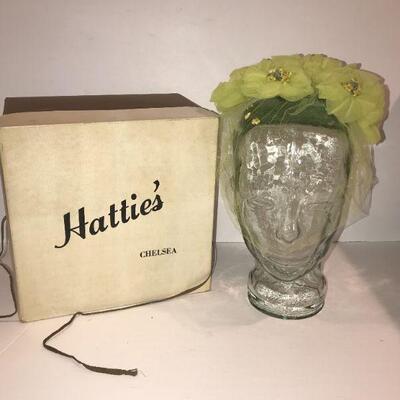 Vintage Hat  / Band with Box Hattie's of Chelsea  ( MA )