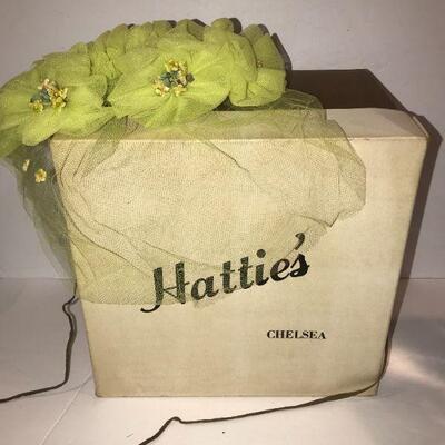 Vintage Hat  / Band with Box Hattie's of Chelsea  ( MA )