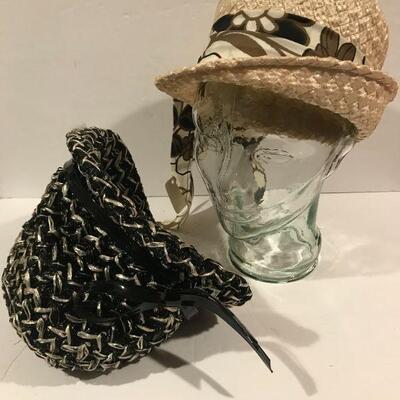 Pair  of Vintage " That Girl " style Hats