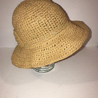 Pair of Newer Straw Sunhats