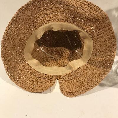 Pair of Newer Straw Sunhats