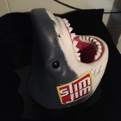 SLIM JIM Great White Shark Advertising Store Display 8.5â€ x 10â€ x 8â€. LOT A54