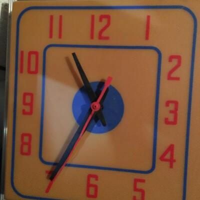 Vintage HERSHEY Duralite Advertising Clock Light 26â€w x 12â€h. LOT A53