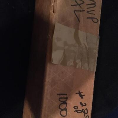 Limited Edition MVP Signed 2 lb Bat with Box. LOT A50