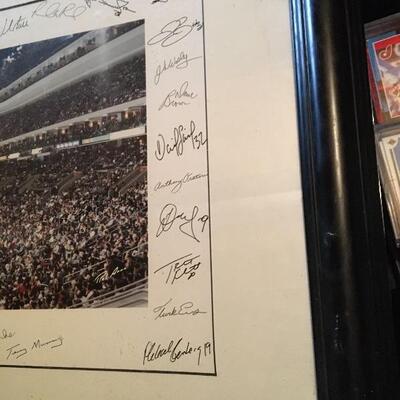 1996 Flyers vs Panthers Team Signed Photo 36â€ x 22â€. LOT A46