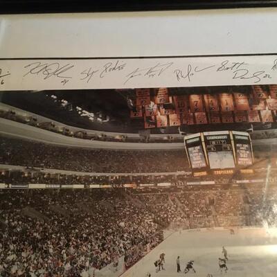 1996 Flyers vs Panthers Team Signed Photo 36â€ x 22â€. LOT A46