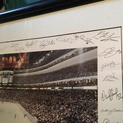 1996 Flyers vs Panthers Team Signed Photo 36â€ x 22â€. LOT A46