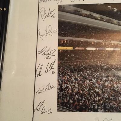 1996 Flyers vs Panthers Team Signed Photo 36â€ x 22â€. LOT A46