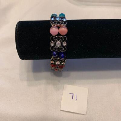 #71 Bracelet: Pink/Blue/Red